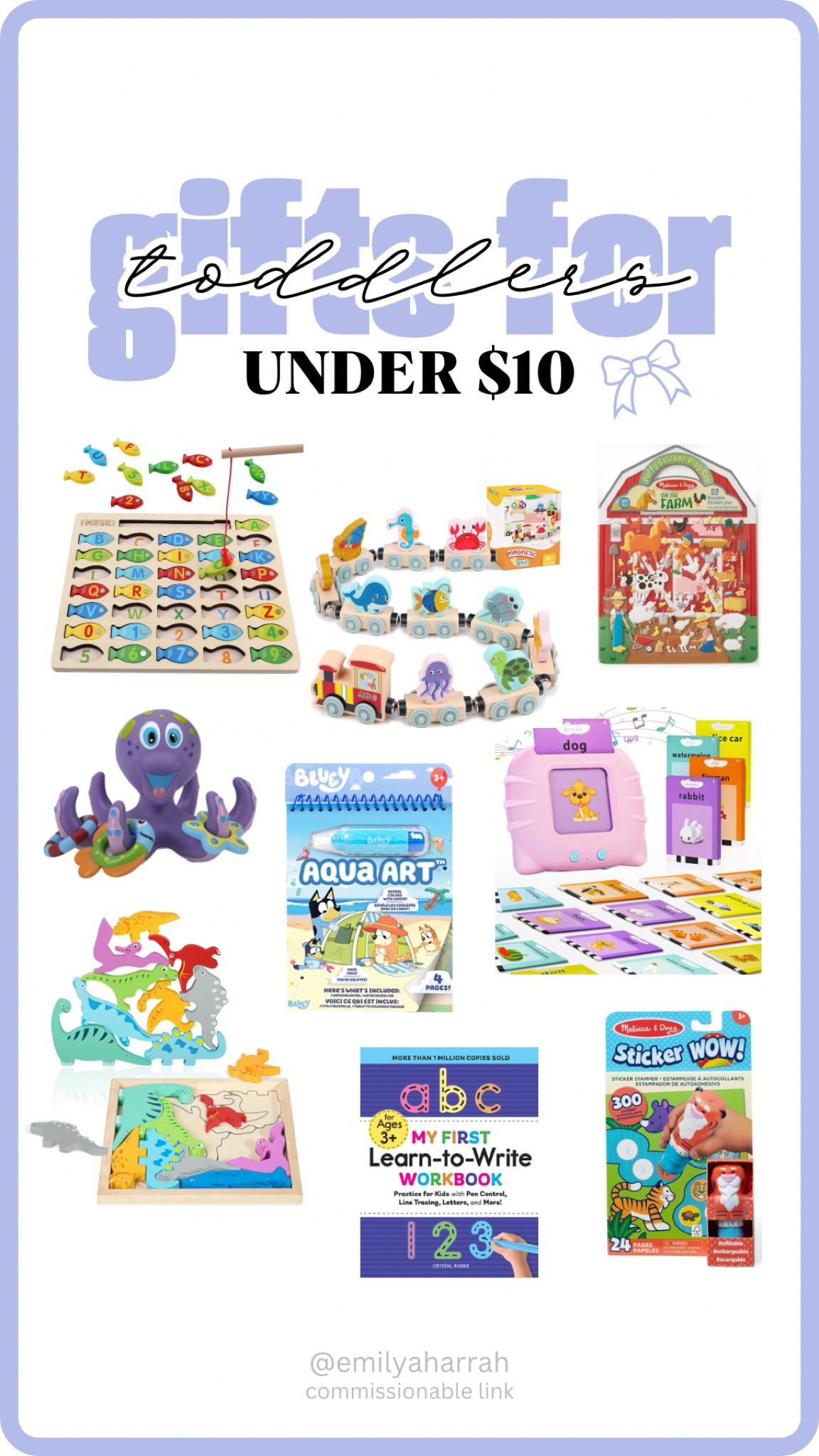 Gifts ideas for toddlers under $10! 

#LTKGiftGuide #LTKKids #LTKFindsUnder50