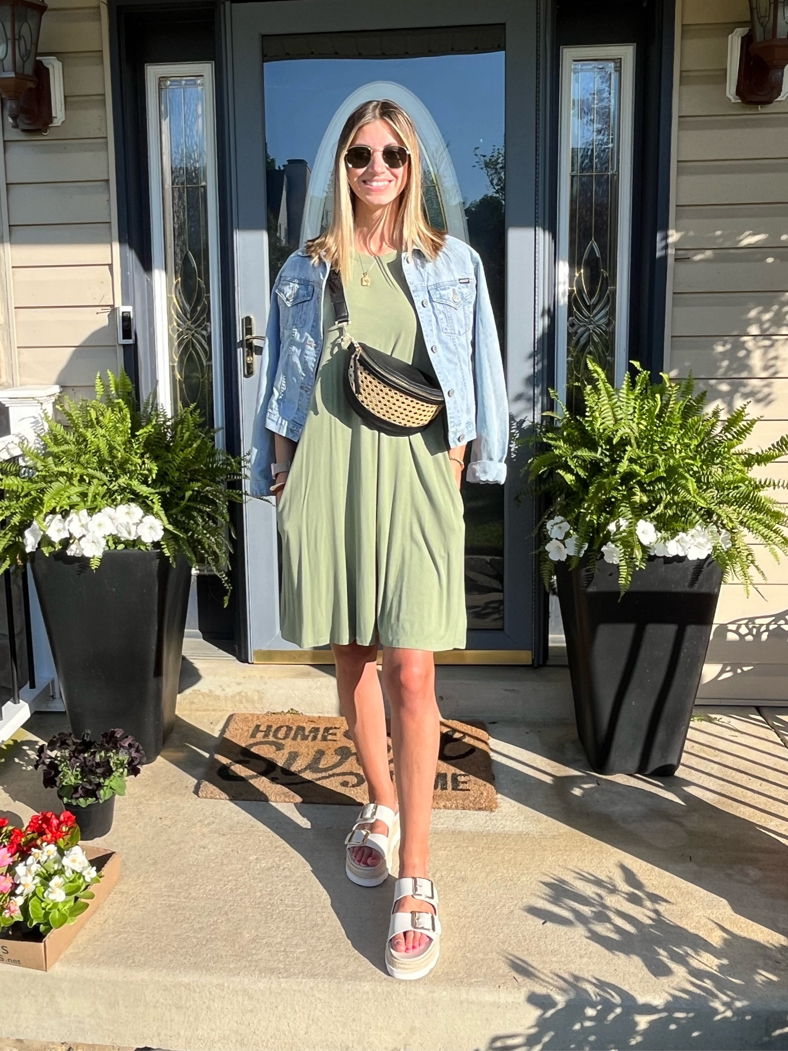 Dress: S
Sandals: TTS 

Walmart | Target | tshirt dress | belt bag 

#LTKItBag #LTKShoeCrush #LTKStyleTip