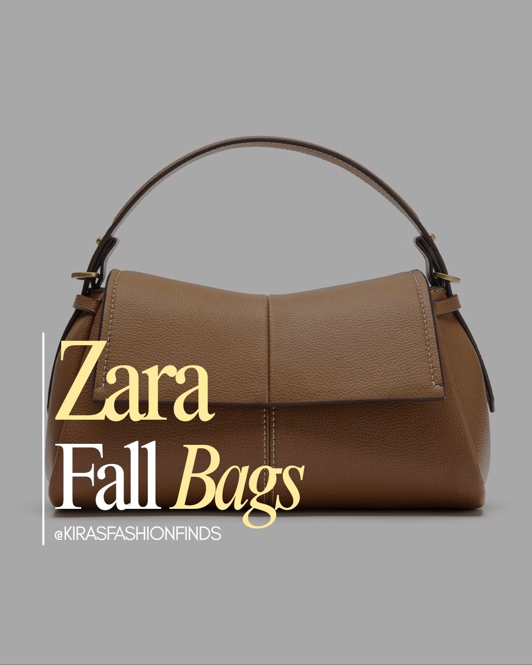 Scroll to shop! ✨ My Zara fall bag edit is linked below. 👇🏽

THE FALL BAG EDIT. 🤎 Zara understood the assignment with these! From rich chocolate brown shoulder bags to structured top-handle styles, these are the bags that instantly make a fall outfit look more expensive.

Zara fall bags, Zara handbags, Zara shoulder bag, Zara brown bag, chocolate brown handbag, fall handbags 2026, fall bag trends, affordable handbags, designer inspired bags, structured handbags, top handle bags, everyday shoulder bag, fall accessories for women, quiet luxury handbag, elevated fall style

Download the FREE LTK app & follow @kirasfashionfinds to shop all my daily finds.

#LTKStyleTip #LTKFindsUnder100 #LTKSeasonal