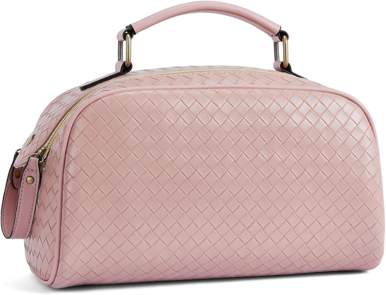 Telena Toiletry Travel Cosmetic Bag - Makeup Organizer for Women Water Resistant PU Leather Bathr... | Amazon (US)