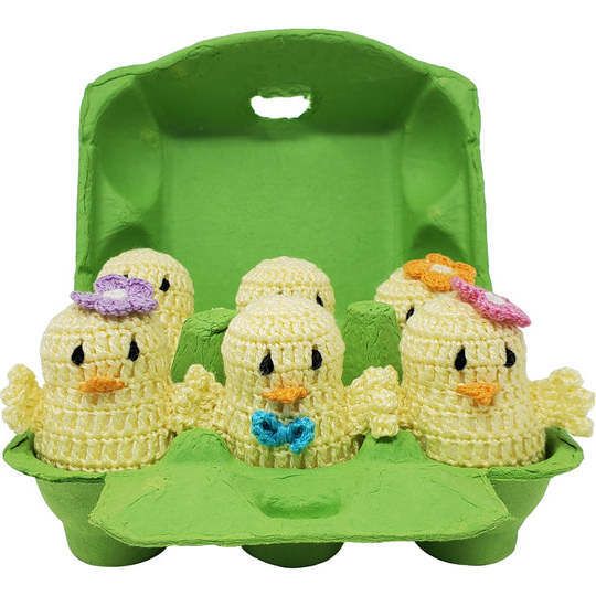 Crochet Easter Chicks, Set of 6 | Maisonette