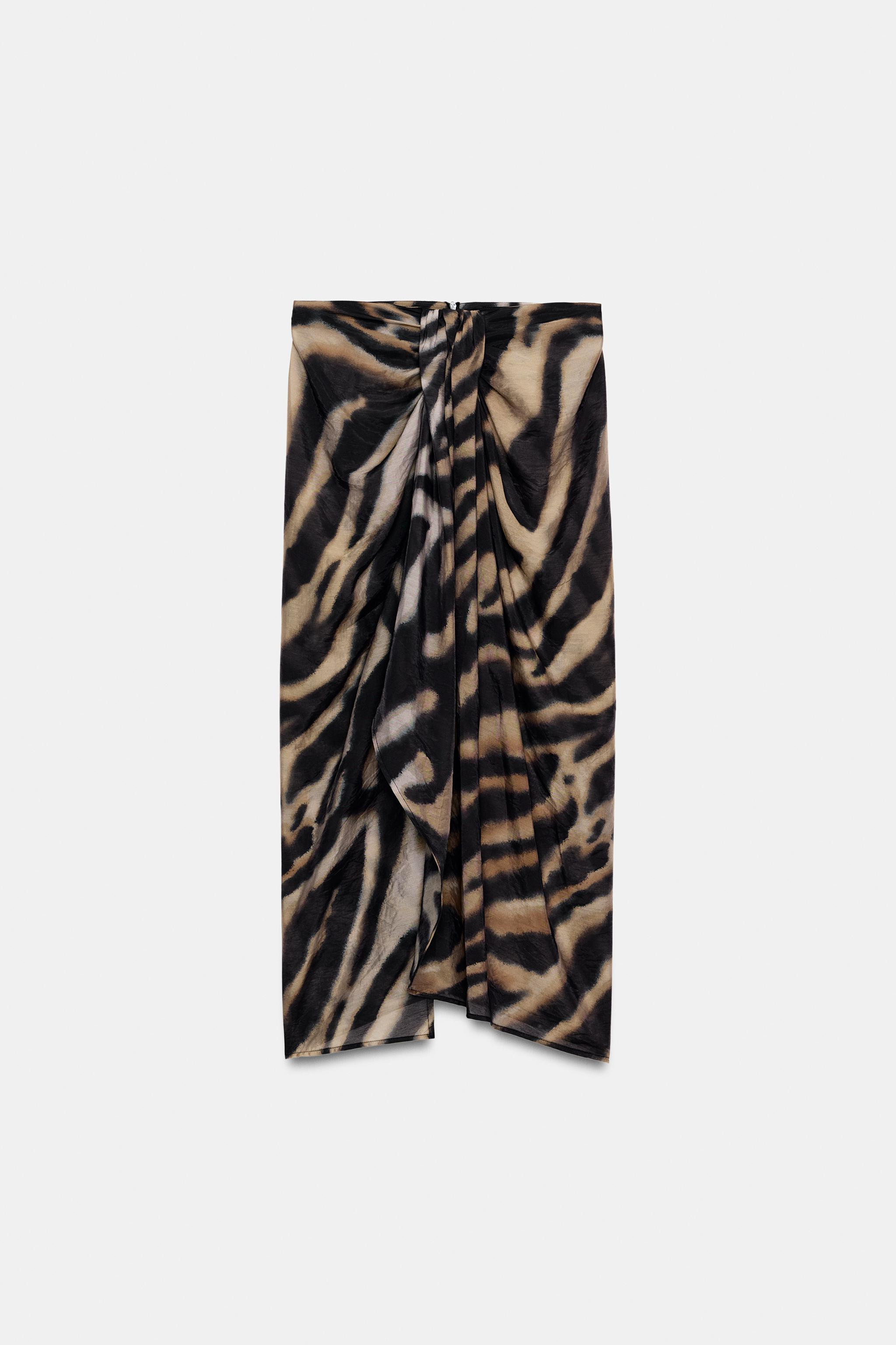ANIMAL PRINT KNOTTED PAREO | Zara US