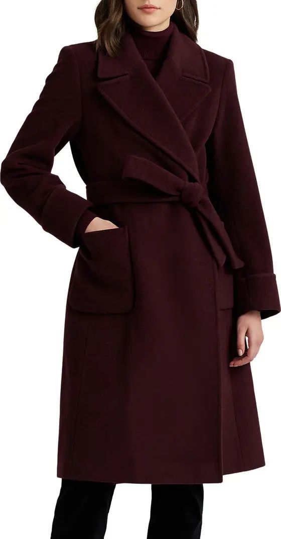 Wool Blend Wrap Coat | Nordstrom