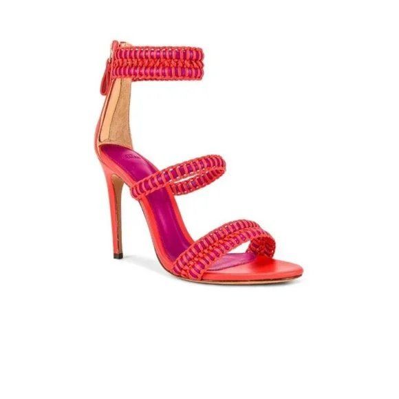 Alexandre Birman Emmy 100 Sandal in Magenta & Mandarin | Poshmark