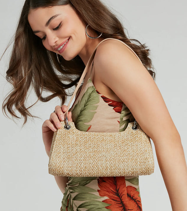 Boho Chic Straw Shoulder Bag | Windsor Stores
