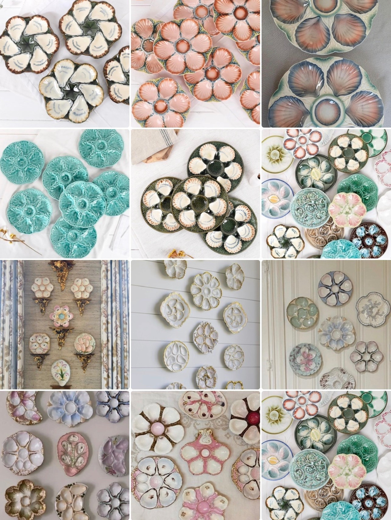 Vintage & antique oyster plates. I am on the hunt for a few more oyster plates to create a wall plate gallery at the beach house. Whether hanging, displaying on a shelf or plating oysters, these plates are whimsical, heirloom quality and will add beauty to your space! 

#oysterplates #frenchoysterplates #coastalstyle #beachhouse

#LTKHome