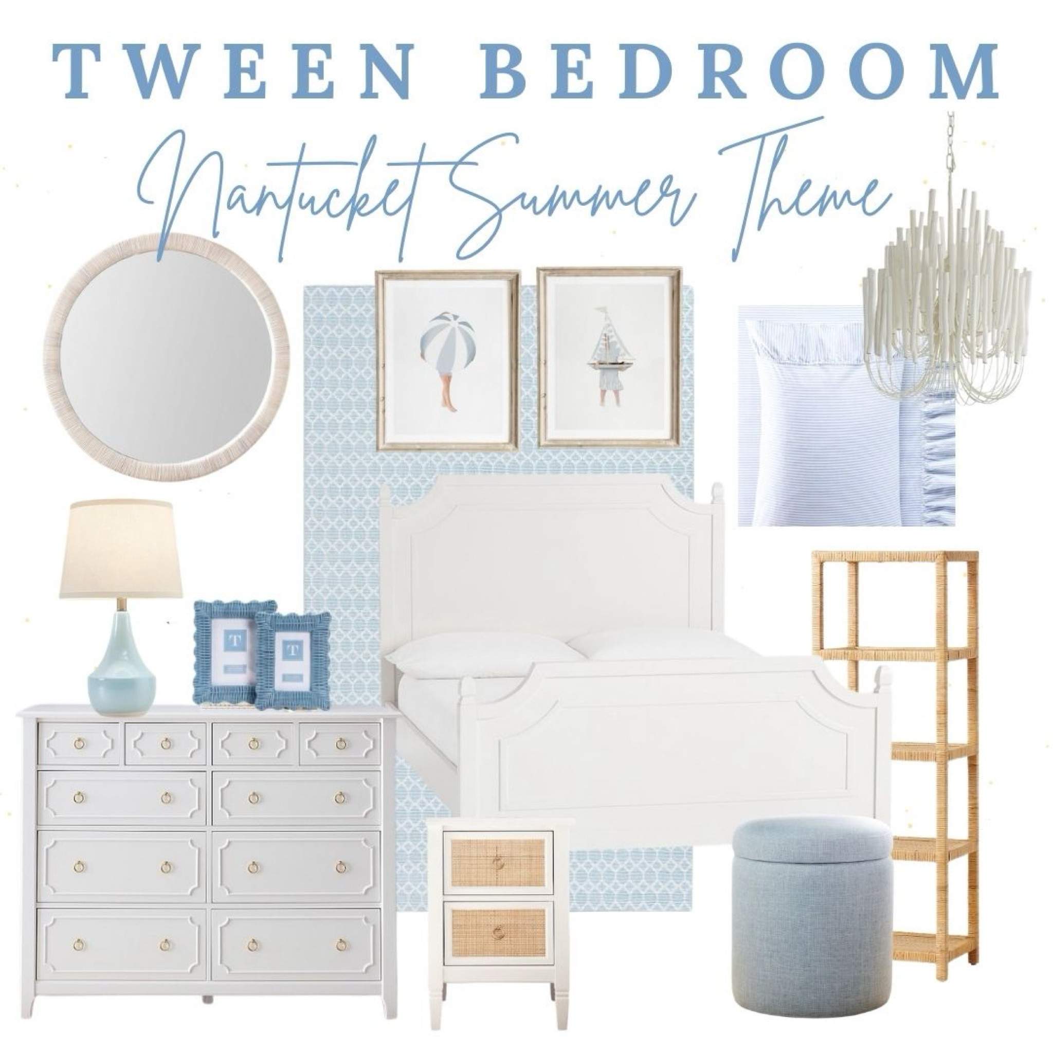 Create a Nantucket Summer themed room with these pieces I styled in my daughter’s bedroom. 

#girlsroom #kidsroom #blueroom

#LTKStyleTip #LTKKids #LTKHome