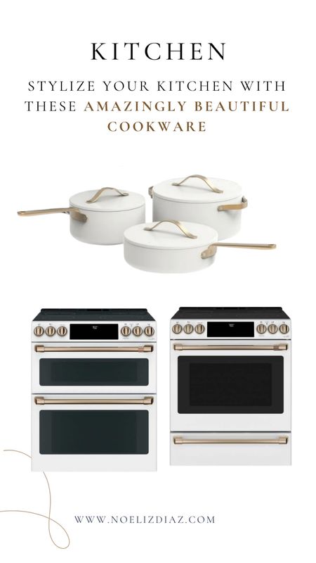 White and brass kitchen appliances. 

#LTKstyletip #LTKparties #LTKhome