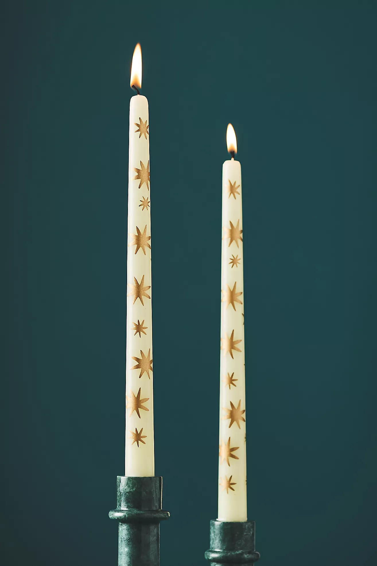 Handpainted Star Taper Candles, Set Of 2 | Anthropologie (US)