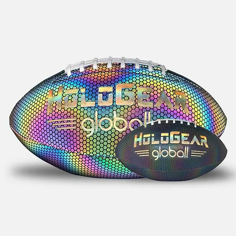 HoloGear Holographic Glowing Reflective Leather Football, 9 Inch - Walmart.com | Walmart (US)