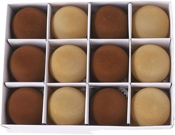 Jlong 12 Pcs Velvet Christmas Balls Christmas Tree Decorations 2.4 Inch Flocked Christmas Tree Ba... | Amazon (US)