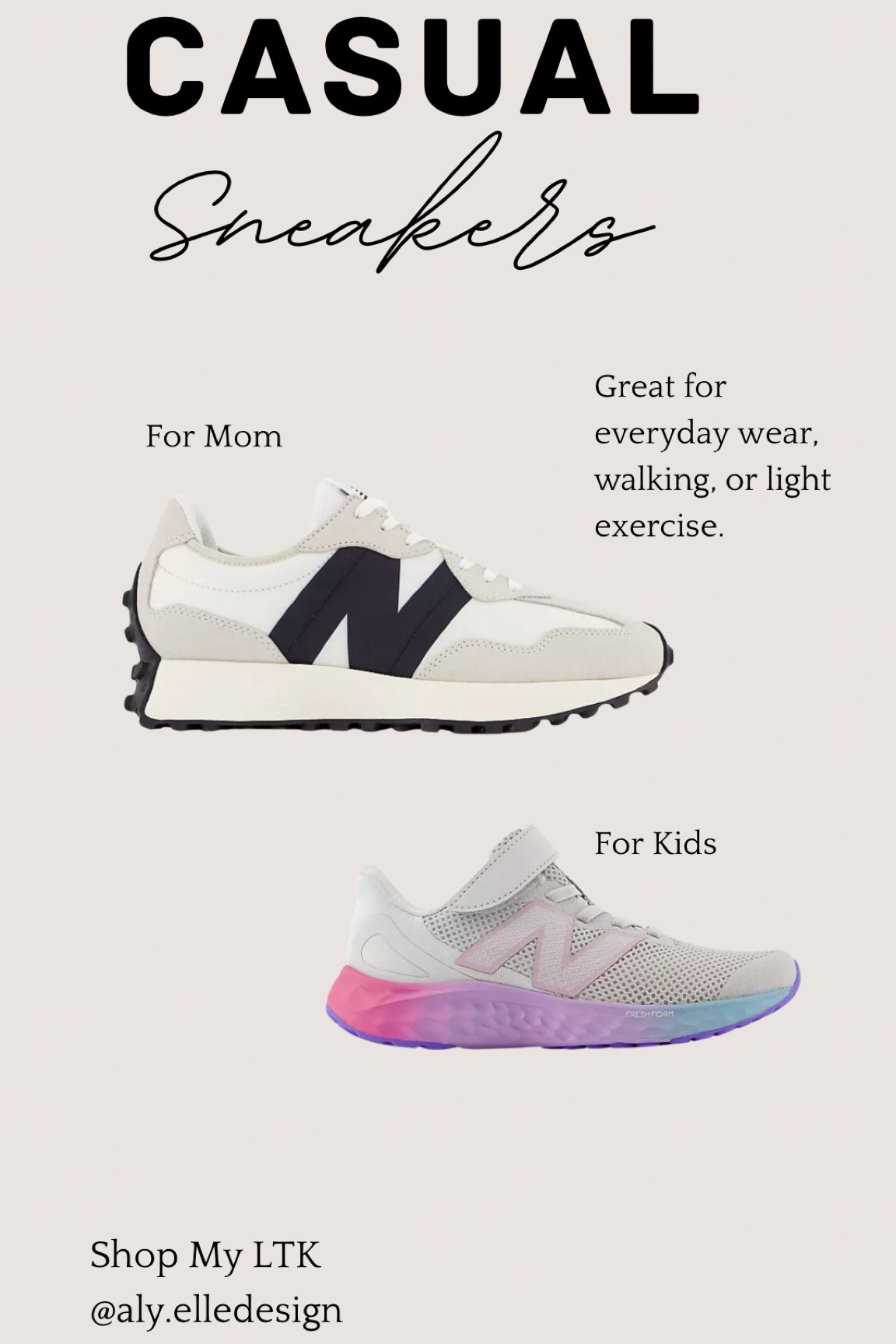 Casual Sneakers - Great for everyday wear, walking, or light exercise.

#LTKKids #LTKFamily #LTKActive