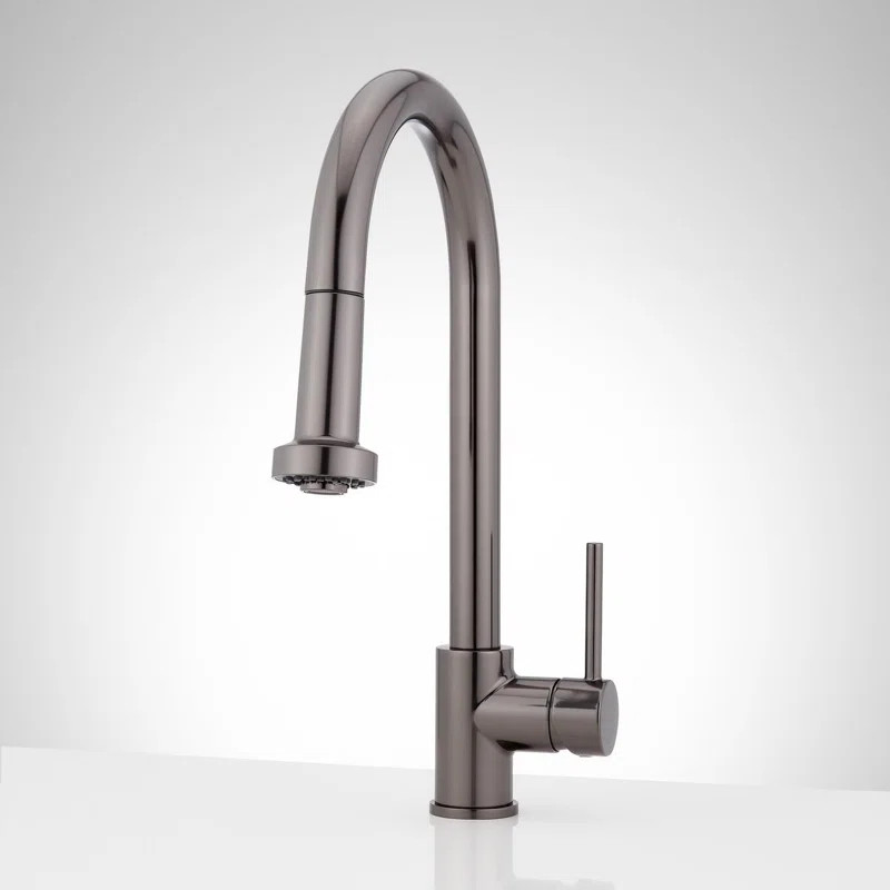 483664 Ridgeway Single Handle Pull-Down Kitchen Faucet | Wayfair North America