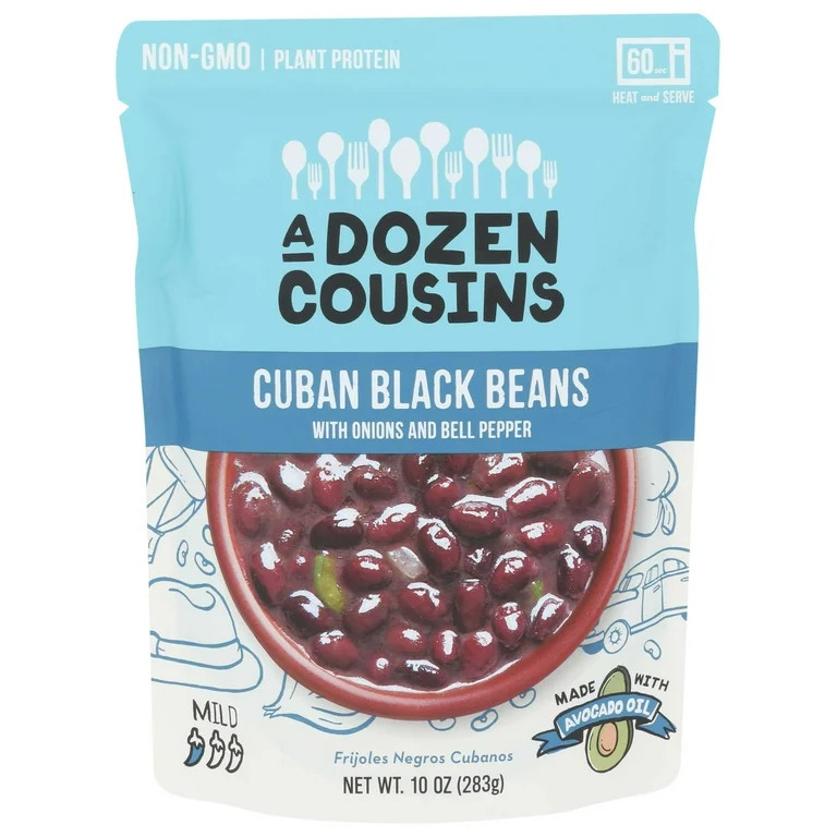 A Dozen Cousins Cuban Black Beans with Onions and Bell Pepper, 10 Ounce -- 6 per case - Walmart.c... | Walmart (US)