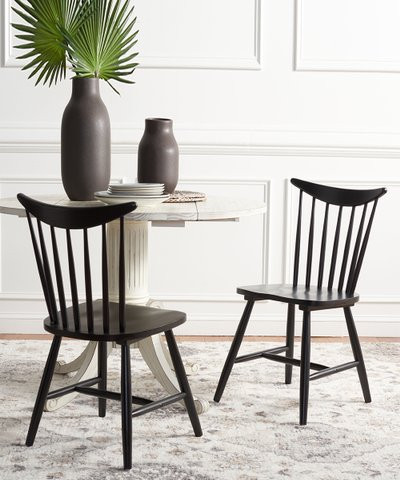 SAFAVIEH Black Jodan Side Chair - Set of Two | Best Price and Reviews | Zulily | Zulily