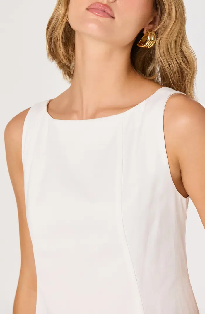 Shyla Bow Back Cotton Blend A-Line Dress | Nordstrom