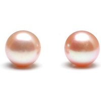 Pink Pearl Stud Earrings 925 Sterling Silver 7mm Freshwater Earrings Gift For Girl Women Valentine's Day Bridesmaid | Etsy (US)