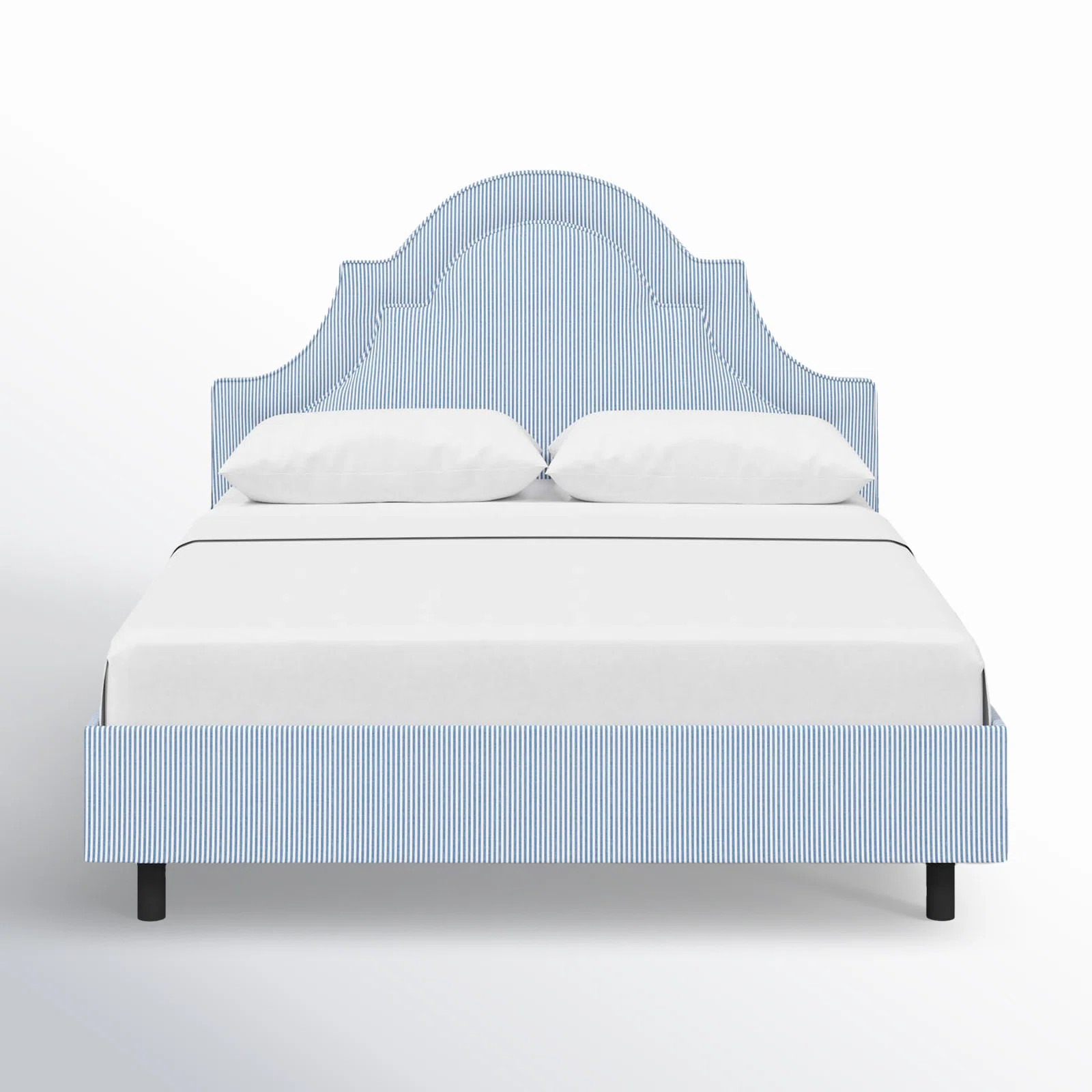 Knipe Upholstered Scalloped Bed | Wayfair North America