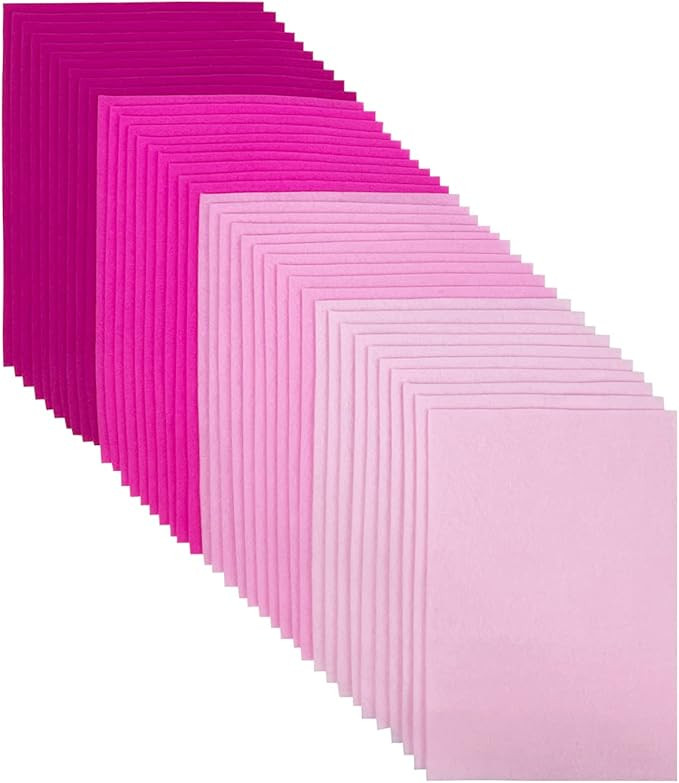 Jtnohx Soft Felt Sheets, 8x12 inches Assorted Craft Felt Fabric, 1.4mm Thick Fabric for Crafts, 4... | Amazon (US)