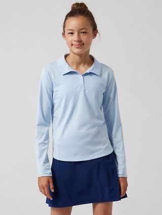 Athleta Girl School Day Longsleeve Polo | Athleta