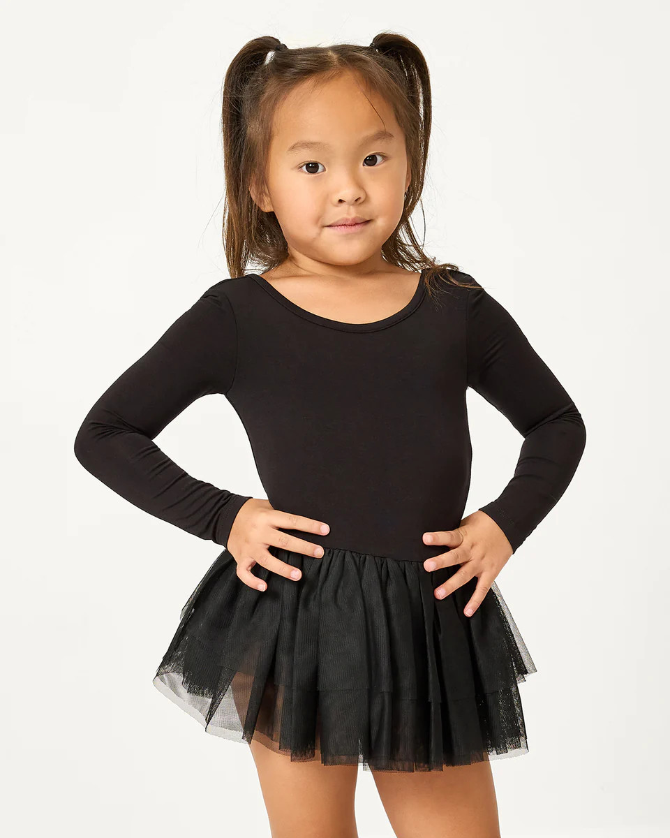 Black Ballet Leotard Dress | Little Sleepies