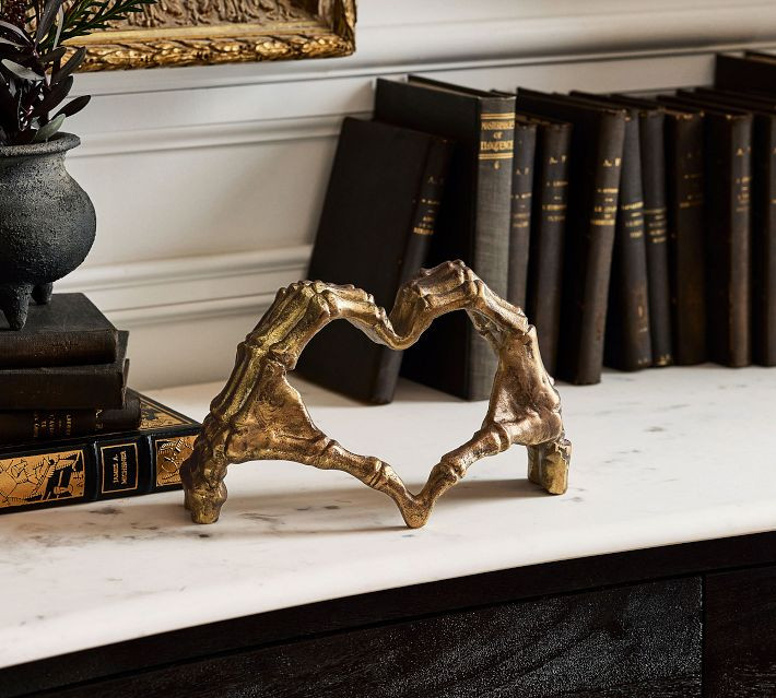 Brass Skeleton Heart Object | Pottery Barn (US)