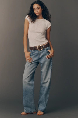 EB Denim Mid-Rise Baggy Wide Leg Jeans | Anthropologie (US)