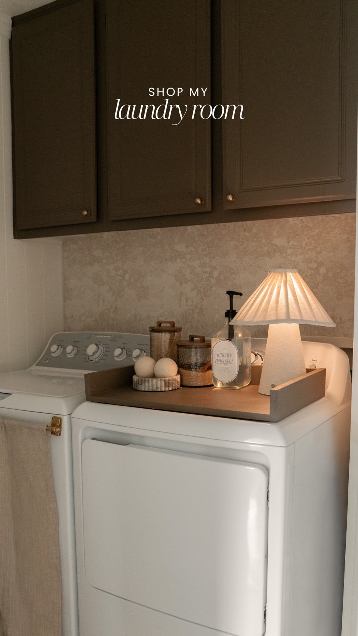It’s reveal day 🧺✨

I wanted this laundry room to feel calm and actually functional — not just a place we rush through. We kept the palette really soft and neutral, layered in textures, and focused on the little details that make everyday routines feel prettier.

I designed these custom laundry labels to keep everything cohesive (because nothing ruins the vibe like mismatched packaging 🙃) and I listed them on Etsy so you can use them in your own laundry room too.

And one of my favorite little upgrades? I DIY’d the dryer top tray to create a clean folding surface and catch-all moment — it makes the whole space feel more custom and intentional. 

Comment LAUNDRY and I’ll send you the link 🤍

#laundryroomremodel #homerenovation #neutralhome #interiordesigninspo #homedetails laundry room renovation laundry room makeover neutral laundry room modern laundry room beige home aesthetic custom cabinetry beadboard walls brass hardware built in storage home refresh interior styling cozy functional spaces before and after home home improvement project elevated utility spaces