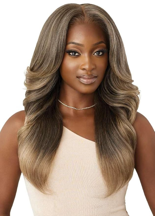 Outre Lace Front Wig - Perfect Hair Line 13X6 - Tayon (BROWN GRAY 34) | Amazon (US)