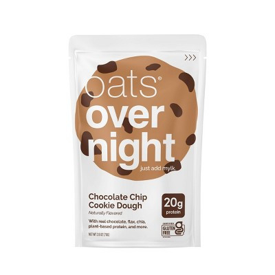 Oats Overnight Chocolate Chip Cookie Dough Breakfast Shake Pouch - 2.6oz | Target
