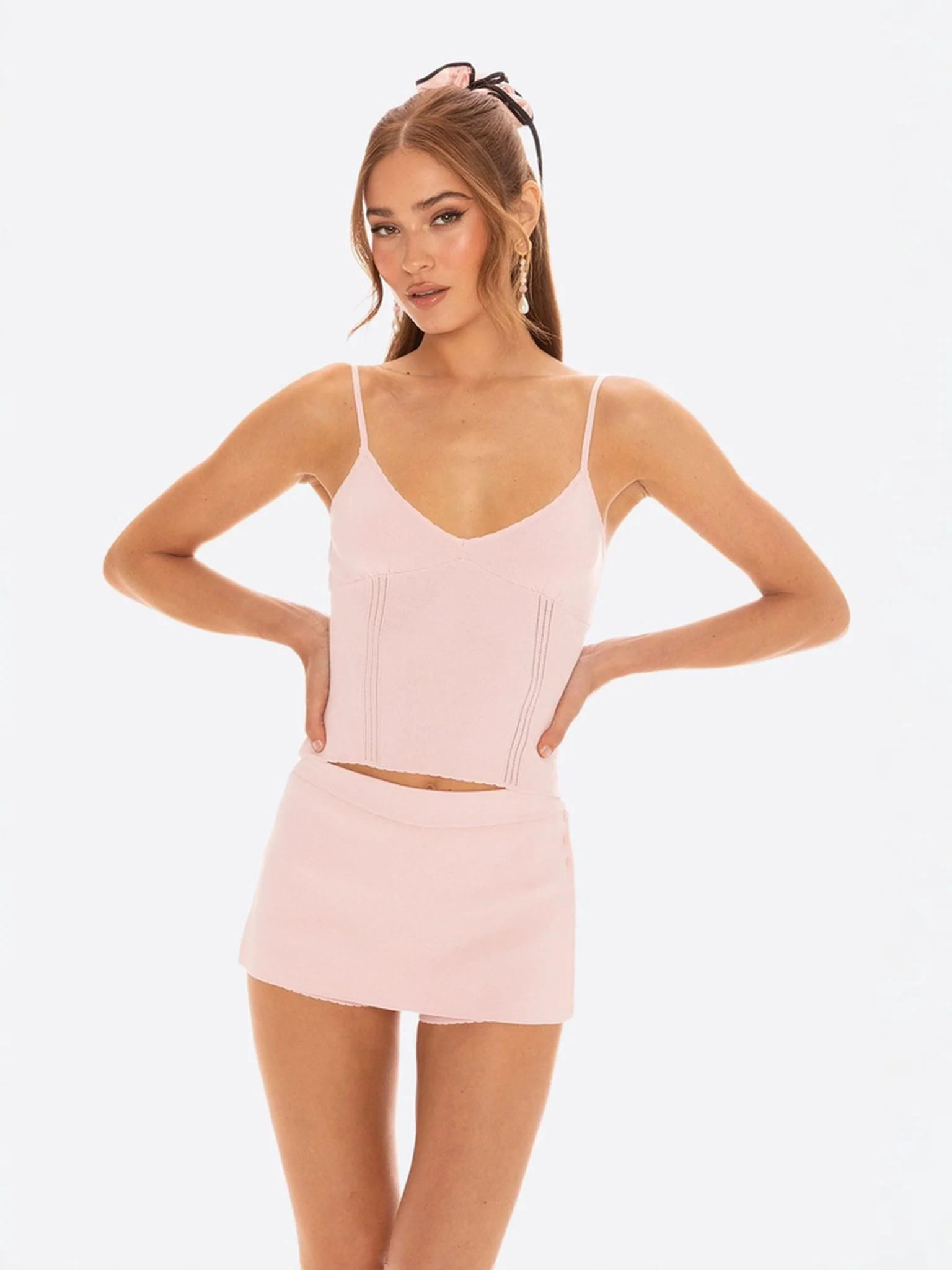Carrie Top: Pink Knit Top for Brunch | Nana Jacqueline | Nana Jacqueline