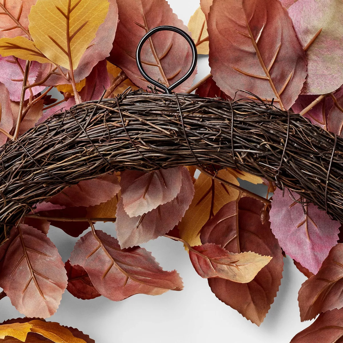 Mixed Fall Leaf Wreath - Threshold\u2122 designed with Studio McGee | Target