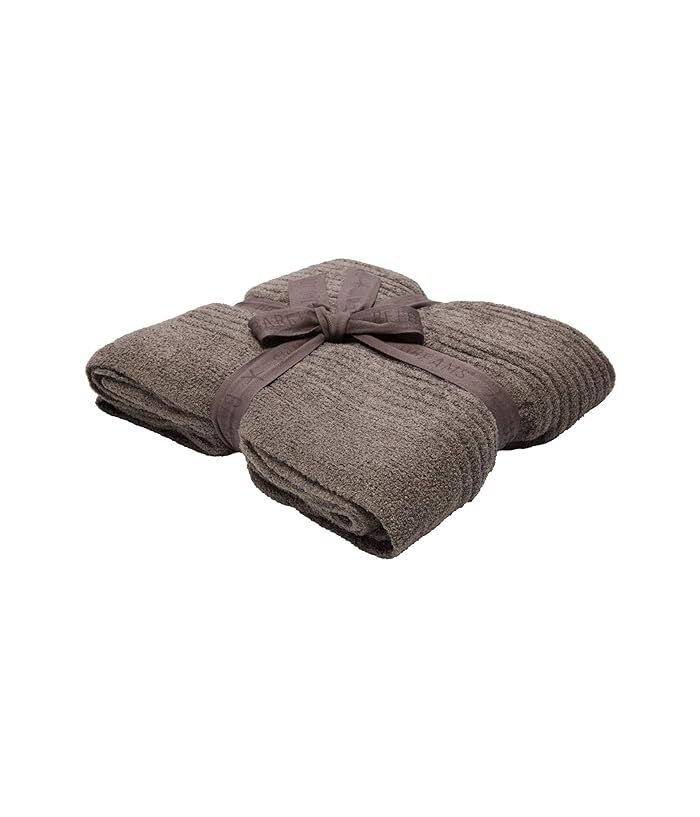Barefoot Dreams Cozychic Lite Ribbed Throw (Cocoa) Blankets | Zappos