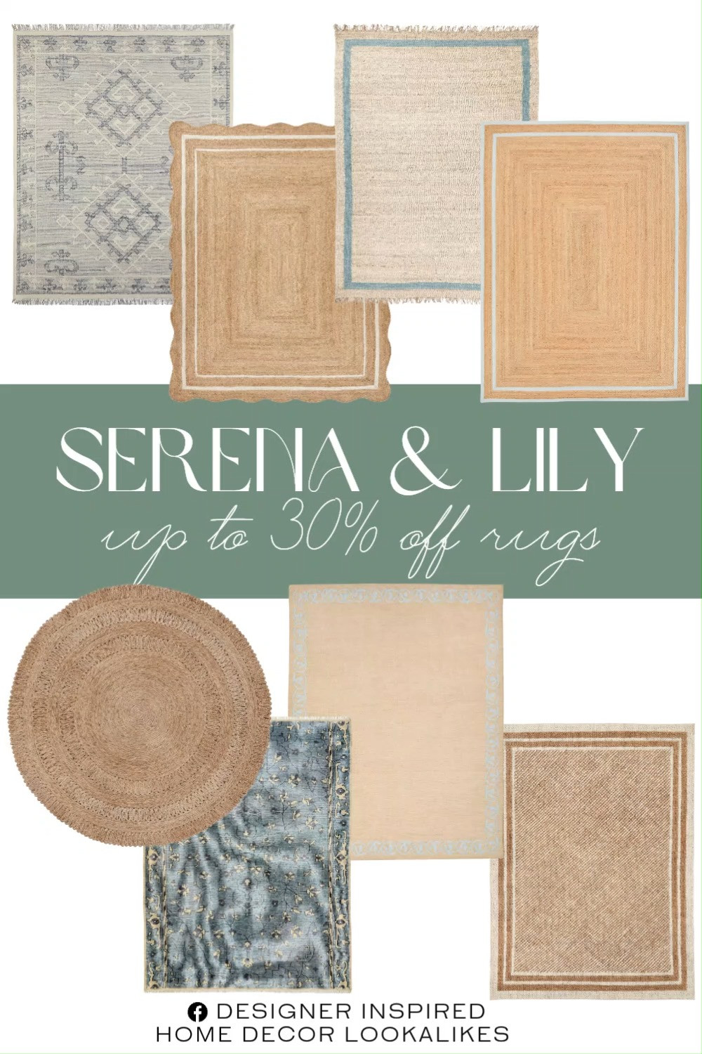 Serena & Lily Rugs Sale. Up to 40% Off Rugs. Stylish Home Rug Deals. Chic Home Rug Sale. Save Up to 40% on Rugs. Luxury Area Rugs Sale. Modern & Coastal Rugs Sale. Serena & Lily Area Rugs Sale. Serena & Lily Home Rug Deals. 

Home more affordable option find copy cat similar look for less budget friendly affordable cheap cheaper beautiful pretty. Clearance sale coupon code discount code promo code luxury lookalike look a like Inspo inspiration inspired by idea ideas Love like these? I share multiple every day in my FB group.
 #serenaandlily #rugsale #upto40off #homerugs #salealert #floorrugs #homesale #homeaccent #decorinspo #rugdeals 

 #LTKHome #LTKSaleAlert