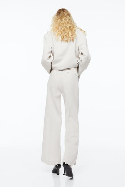 Tailored trousers - Light beige - Ladies | H&M GB | H&M (UK, MY, IN, SG, PH, TW, HK)