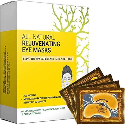 Under Eye Patches & Masks (18 Pairs) - All Natural Anti Aging Treatment for Bags, Puffiness, Wrinkle | Amazon (US)