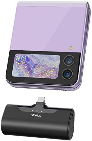 iWALK 4500mAh Portable Charger USB C Battery Pack, Compatible with Samsung Galaxy S22 Z Flip3 S20... | Amazon (US)