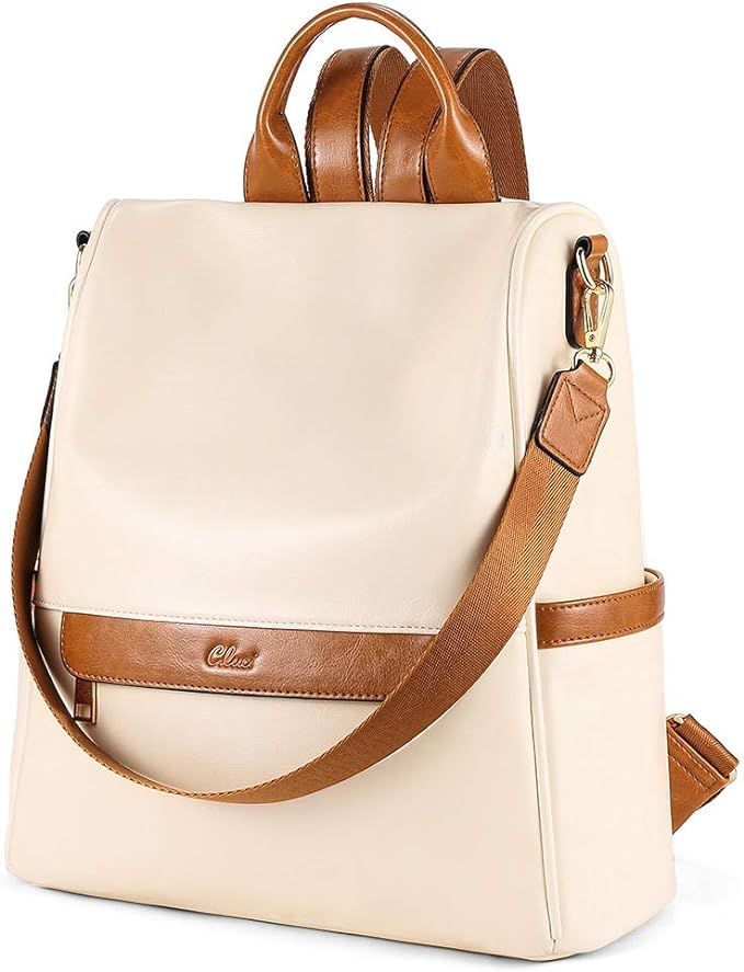CLUCI Womens Backpack Purse Fashion Leather Ladies Travel Large Designer Convertible Satchel Hand... | Amazon (US)