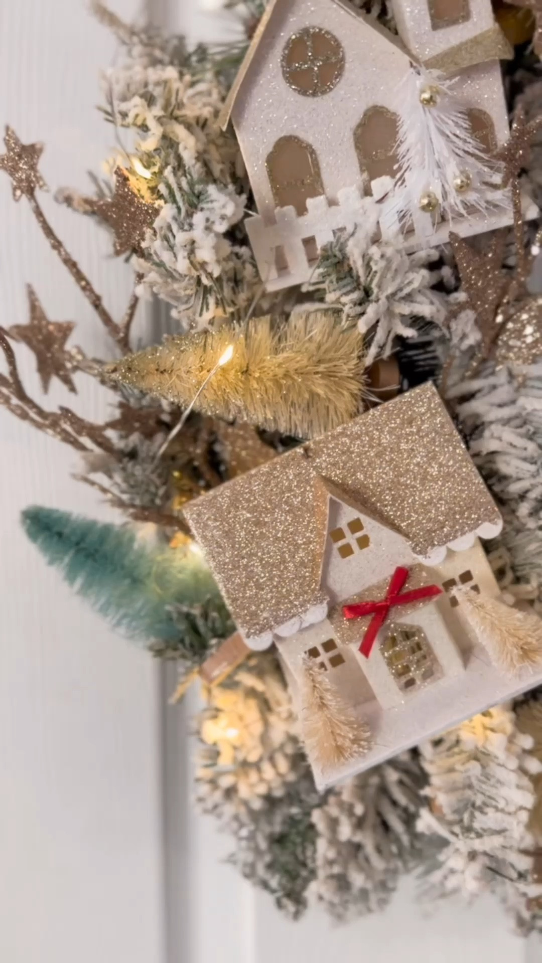 Gave last years DIY wreath a little glow up with some twinkle lights and some pink and teal sisal trees ✨

#LTKSeasonal #LTKHoliday #LTKstyletip