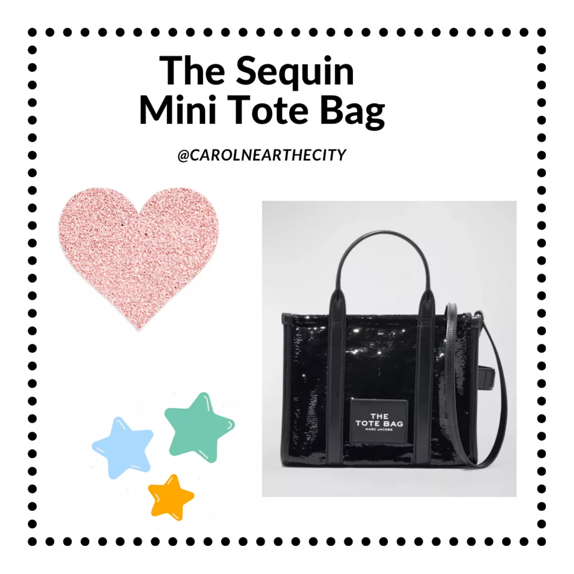 MARC JACOBS The Sequin Mini Tote