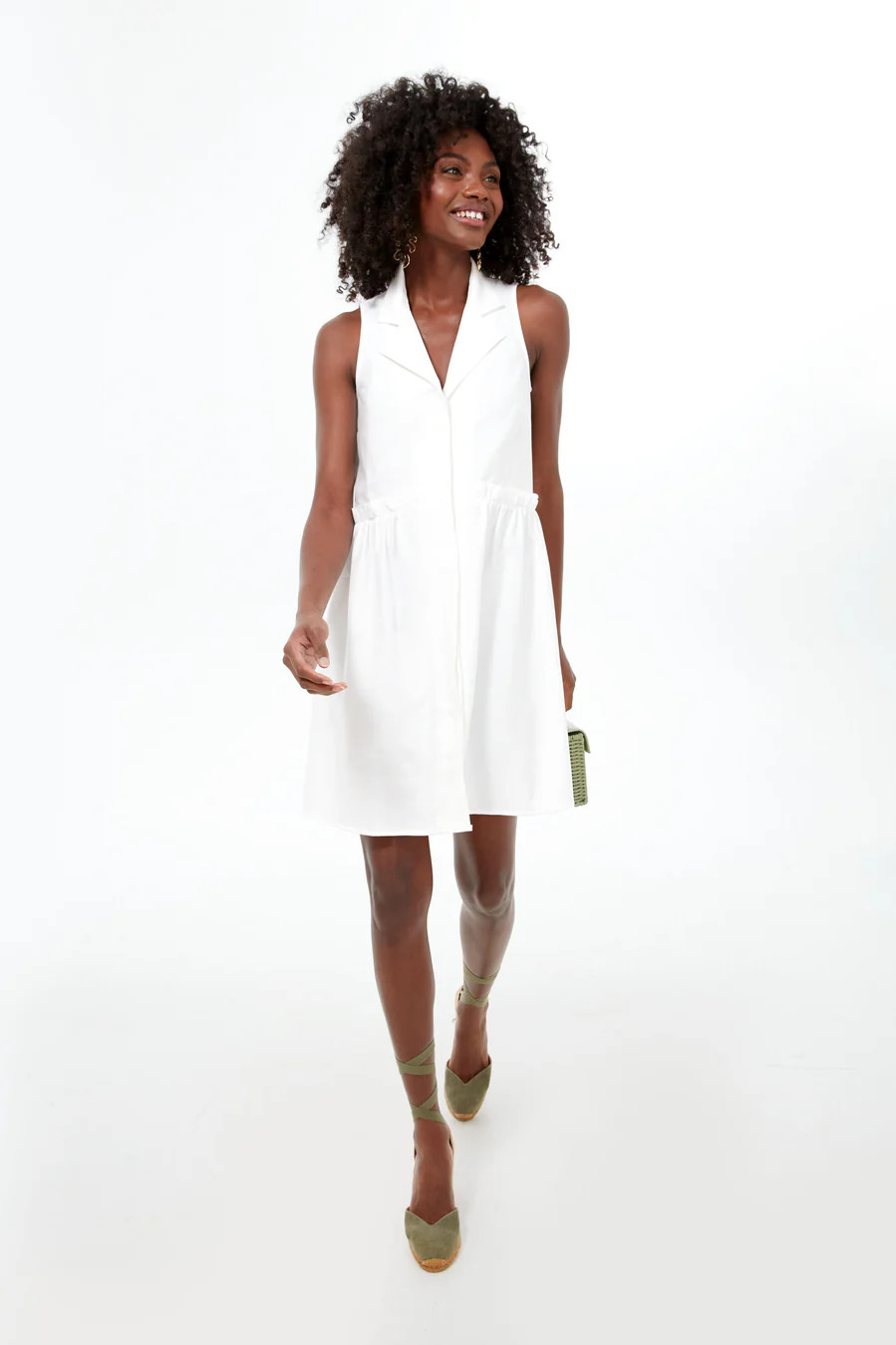 Oxford White Sleeveless Royal Shirt Dress 
                Tuckernuck | Tuckernuck (US)