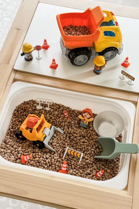 Our #LTKtoddler spent an hour playing with this Construction Sensory Bin this morning! 🚧🏗️ She loved it WAY more than I thought she would! Guess I’ll be adding it into our regular activity rotation.

#LTKKids #LTKBaby