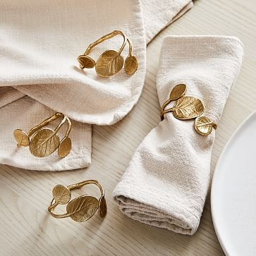 Botanical Napkin Rings (Set of 4) | West Elm (US)