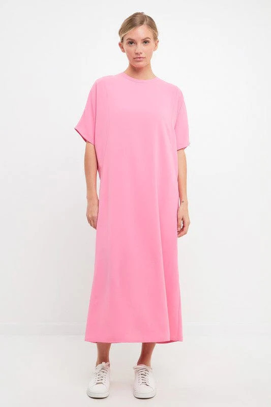 Heart of Mine Pink Midi Dress | Caroline Hill