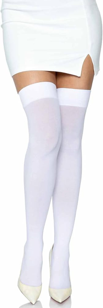 Leg Avenue Women's Solid Hue Thigh Highs | Amazon (US)
