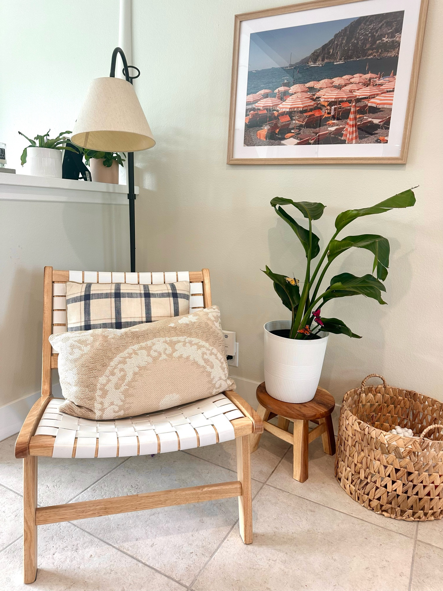 If you have an awkward corner space add a chair, plant and lamp to make it feel extra cozy!✨

#LTKSeasonal #LTKFindsUnder100 #LTKHome