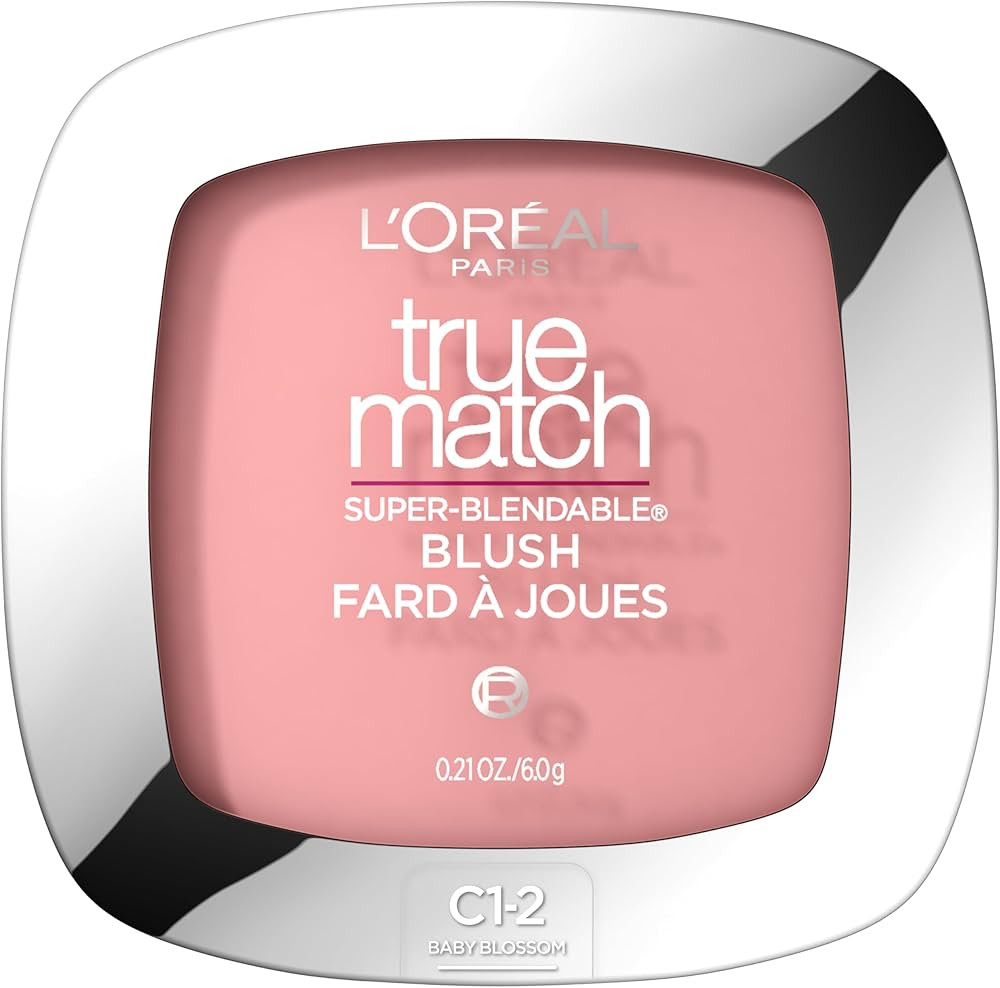 L'Oreal Paris True Match Super-Blendable Powder Blush, Baby Blossom C1-2, 0.21 Oz (Packaging May ... | Amazon (US)