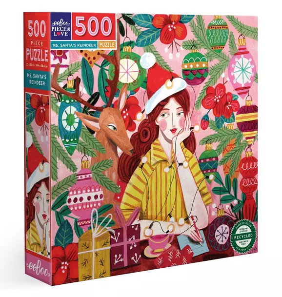 Ms. Santa's Reindeer - 500 pc Puzzle | Janie and Jack