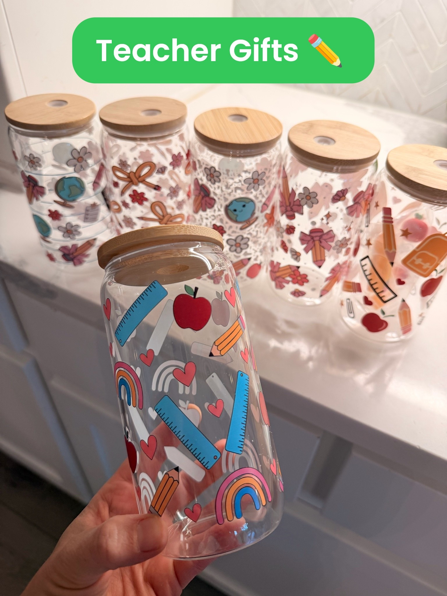 The cutest drinking glasses for your favorite teachers 🌎📚✂️🥳 #school #backtoschool #teacher #teachergifts #schoolsupplies

#LTKSeasonal #LTKKids #LTKSaleAlert
