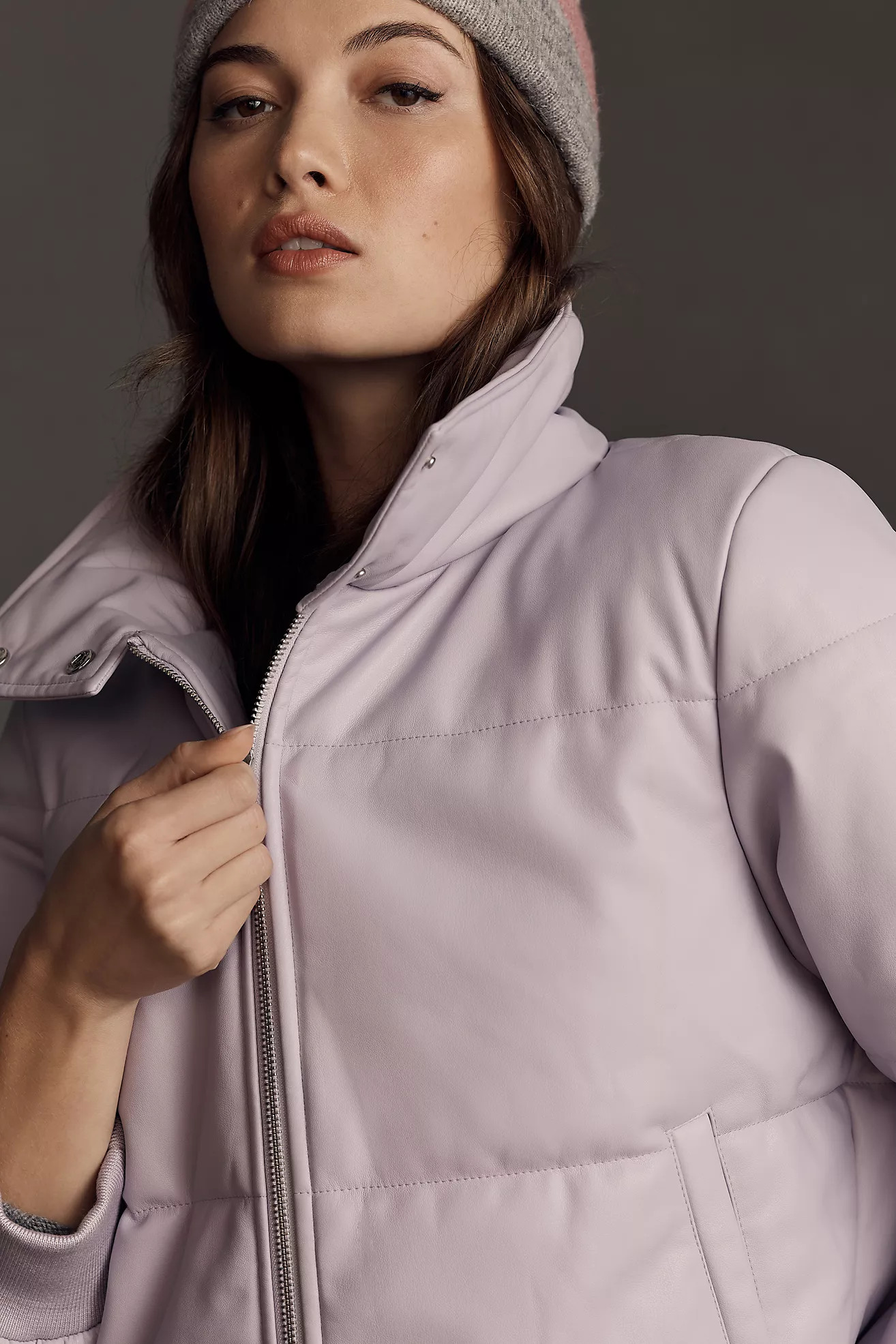 By Anthropologie Faux Leather Puffer Jacket | Anthropologie (US)